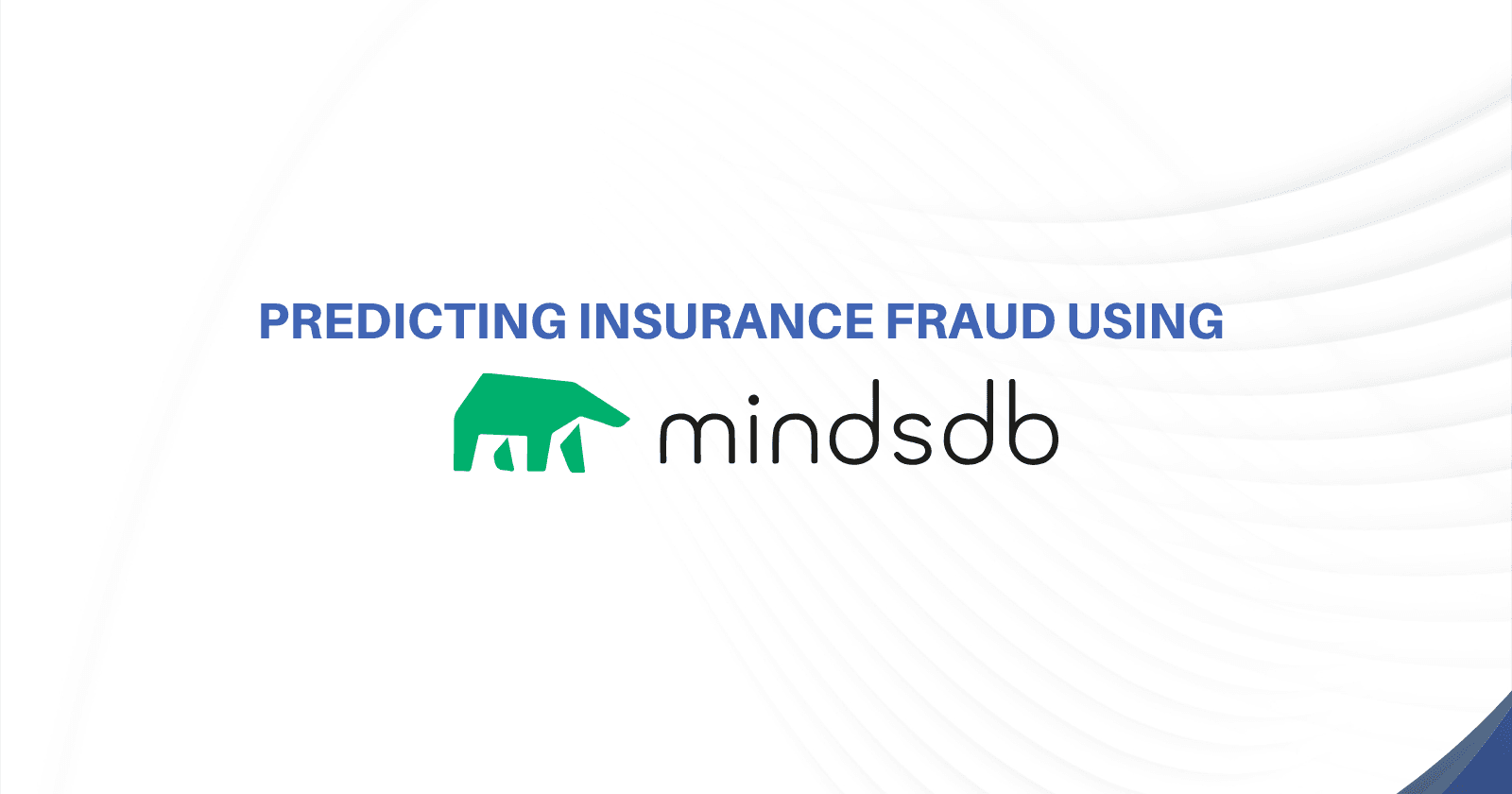 Predicting Insurance Fraud using SMOTE and MindsDB